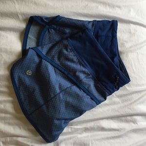 Lululemon speed shorts size 6 blue Dimond dot