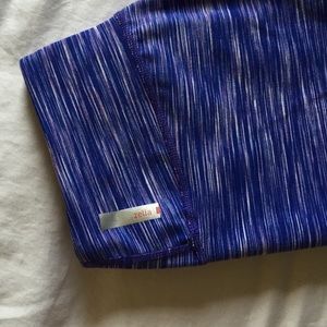 Zella size 4 purple wee stripe leggings