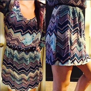 Long sleeve mini dress