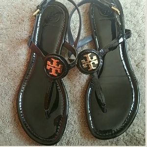 Tory Burch "Dillan" black sandals