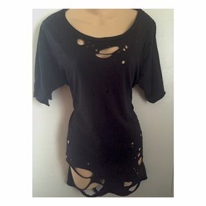 Grunge ripped top