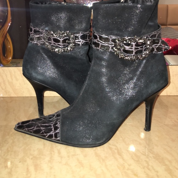 Suede ankle boots