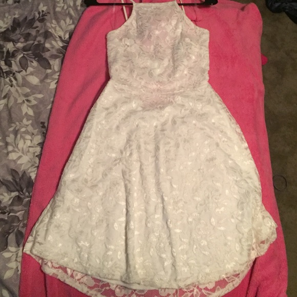 White Lace Dress - Charlotte Russe - Picture 3 of 4
