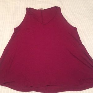 Raspberry pink ribbed top