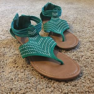Turquoise Sandals!!