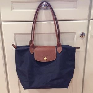 Longchamp Small Le Pliage Tote - Navy Blue