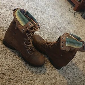 Brown Versatile Combat Boots