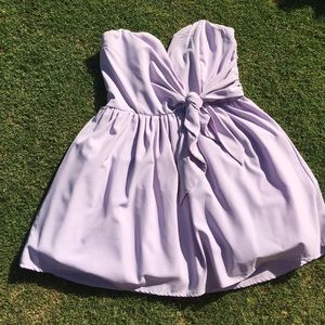 Pastel purple mini dress