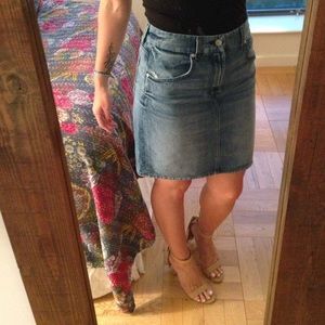 7 for All Mankind denim skirt