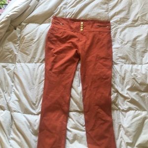 Burnt Orange Skinny Jeggings