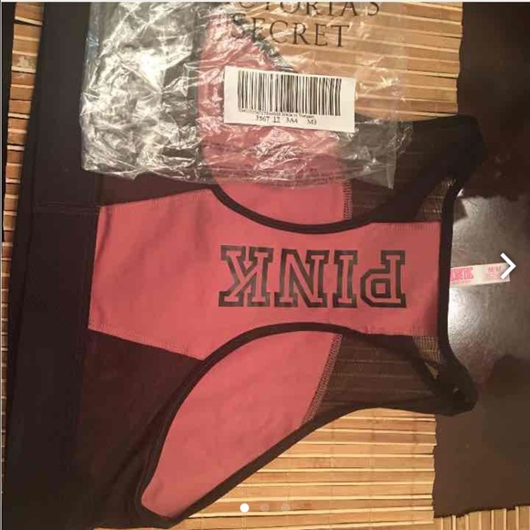 Pink sport bra