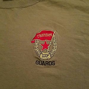 Olive green Russian military shirt