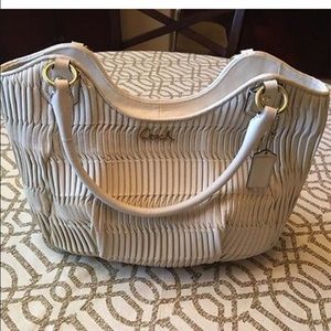 Coach Madison Gathered Leather Ashley Shoulder Bag