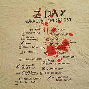 Z day survival checklist