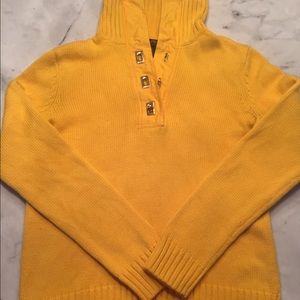 🎉lowest!! Women's knit yellow Lauren sweater,sz M