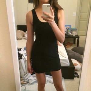 UO Bodycon Dress w/ Diagonal Bandage Pattern