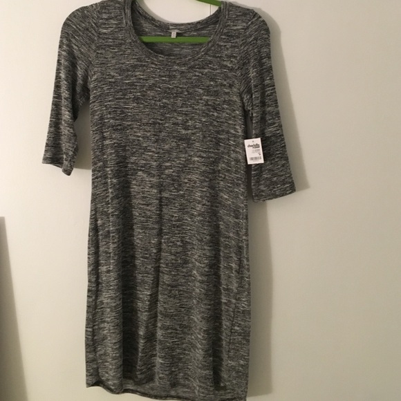 Heathered  grey bodycon dress