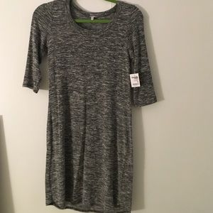 Heathered  grey bodycon dress