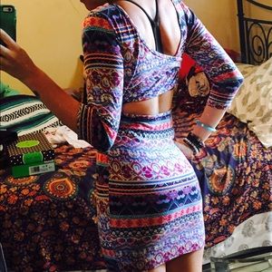 Dress with open Criss cross back