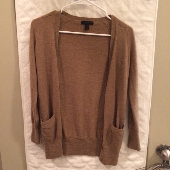 J. Crew Tan Cardigan