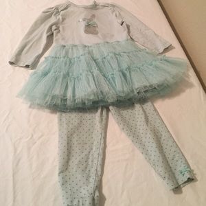 Little Me 24M two piece dress and leggings