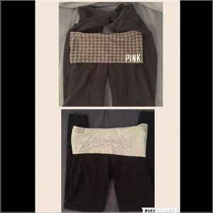 2 pair VS pink yoga pants!