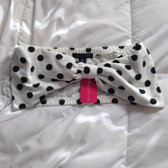 Love culture bow bandeau.