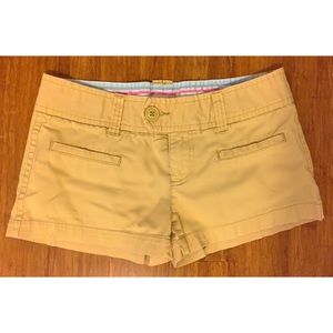 Khaki/Tan American Eagle Stretch Shorts - Size 4
