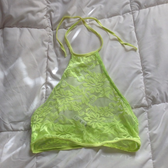 Brand-new lace halter top.