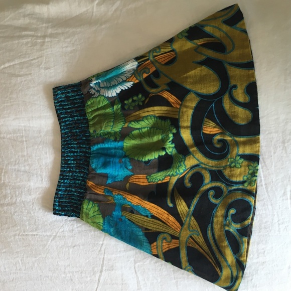 Free people floral mini skirt size small