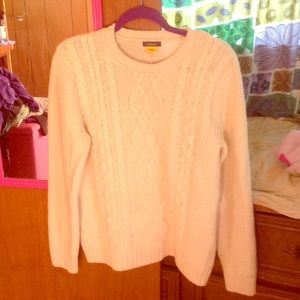 Cream cable knit sweater