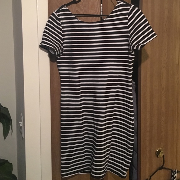 Black and White stripped dress