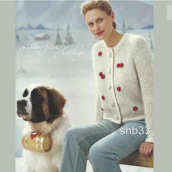 Rare Anthropologie sleeping on snow cardigan s Euc