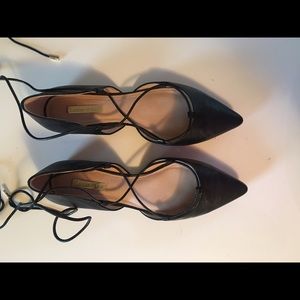 Nordstrom: Louise et Cie black lace up flats