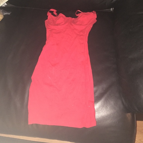 New with tags American apparel red bustier dress