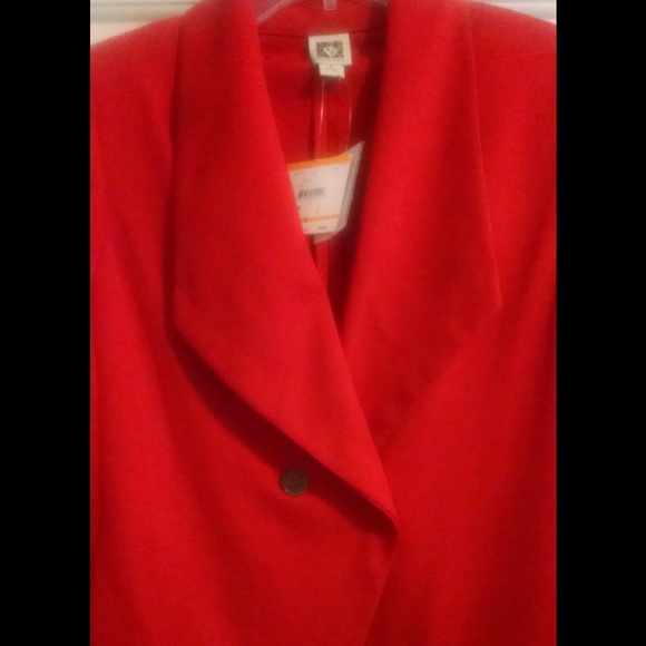 Anne Klein Jackets & Coats Red Jacket Poshmark
