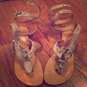 Handmade genuine snakeskin shoes from Bali