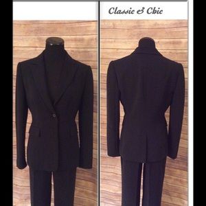 Calvin Klein 2 Piece Black Pants Suit.