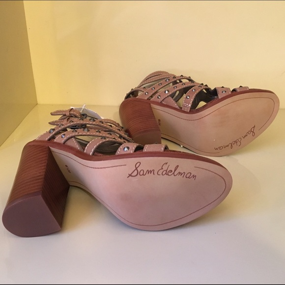 Sam Edelman Keith Gladiator Brown Sugar High Heels - Picture 3 of 4