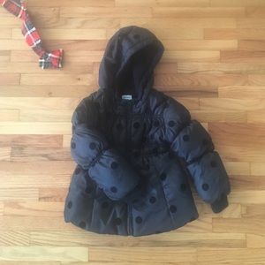 Black puffer frost free jacket