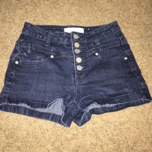 Almost famous high waisted jean shorts