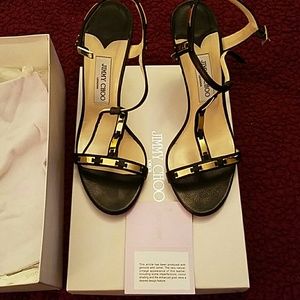 Authentic Jimmy Choo black stilettos