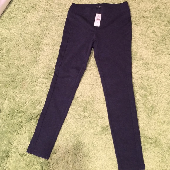 NWT  Navy Loft Leggings SZ Small Petite