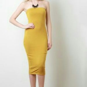 Strapless tube dress