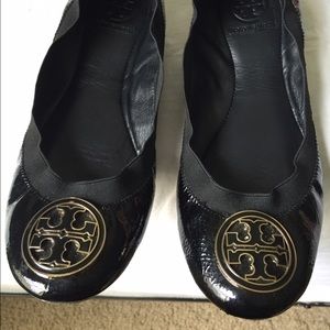 Tory Burch Black Patent 8.5