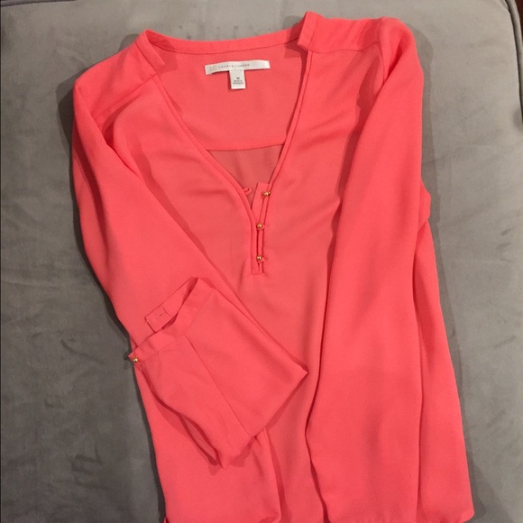 Lauren Conrad coral blouse