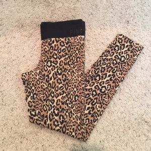 PINK cheetah yoga leggings
