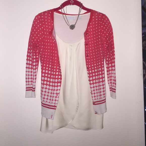 New York & Company cream blouse