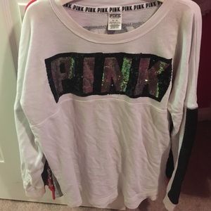 Victoria secret PINK sequin tee shirt