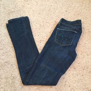 American Eagle skinny kick bedazzled denim